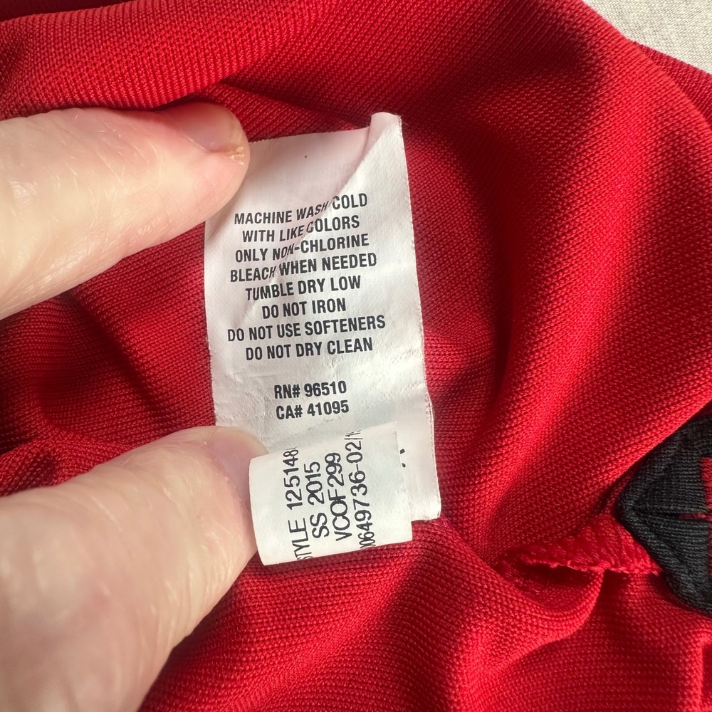Under Armour Golf Polo HeatGear Loose Short Sleeve Red Shirt Mens Size Large - Picture 7 of 10
